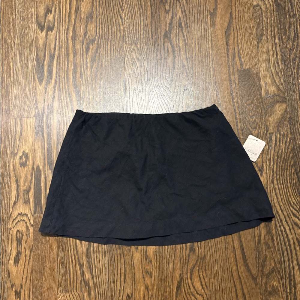 Free People Black Mini Skirt